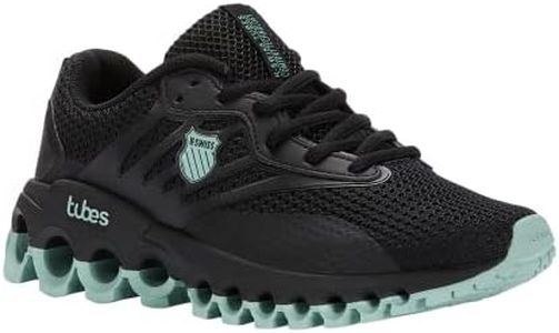 K-Swiss Women's Tubes Sport Training Shoe, Black/Eggshell Blue, 6.5 M