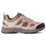 Propet Men's Connelly Walking Shoe, Gunsmoke/Orange, 12 5E US