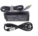 SellZone Laptop Adapter Charger for IBM Lenovo Thinkpad X220 4290, X220 4291, X220 4294 (Power Cord Included) 20V 3.25A 65W Pin Size 7.9mm x 5.5mm-Black