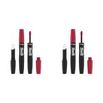 Rimmel Lasting Provocalips Liquid Lipstick Caught Red Lipped (Pack of 2)