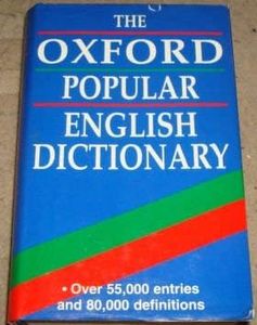 Oxford Hardback Dictionary