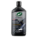 Turtle Wax 53448 Hybrid Solutions Ceramic Acrylic Black Polish and Wax Formulated for Black Car Paint, Removes Surface Scratches and Swirl Marks, Provides Water Repellency, Protection and Shine, 14 oz