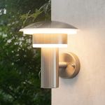 NBHANYUAN Lighting® Outside Lights Outdoor LED Wall Light Stainless Steel IP44 Weatherproof 3000K Warm White Wall Mount Creative Shape Lamp for Garden, Porch, 1000LM