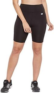 Clovia Women's Boxer Shorts (AB0055P13M_Black_M)