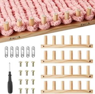 Chunky Yarn Loom for Blankets, Adjustable Portable Extra Loom,48inch