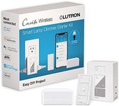 Lutron Caseta Smart Start Kit for Lamps, Plug-in Lamp Dimmer with Smart Bridge and Pico Remote, Compatible with Alexa, Apple HomeKit, and The Google Assistant | P-BDG-PKG1P | White