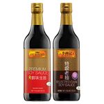 Lee Kum Kee Premium Soy Sauce Bundle (Light and Dark) - Pack of 2