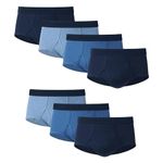 Hanes Mens Tagless Briefs, Soft Moisture Wicking Underwear, Tagless, 7-Pack, Blue - 7 Pack, M