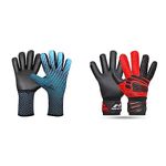 Nivia Force Goalkeeper Gloves (Blue/Black, M) Raptor Torrido Football Gloves, (Black/Red, M) Synthetic