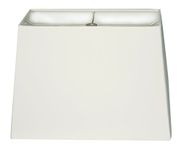 Royal Designs Rectangle Hard Back Lamp Shade, White, (5"X 10) x (8"x 12) x 9.5