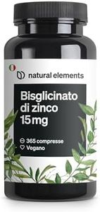 Zinco Integratore – 365 Compresse Vegan contro Acne e Brufoli – Zinco 15mg Scorta 1 Anno – Antiossidante per Pelle Sana – 15 mg di Zinco Elementare per Compresse da Puro Zinco Bisglicinato
