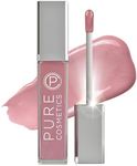 Pure Cosmetics Pure Illumination Lip Gloss - LED-lit Applicator w/Side Mirror - Non-Sticky, Moisturizing & Hydrating Lip Glosses - Soothes & Protects Dry Chapped Lips (Pouty Pink)