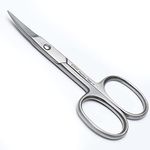 CRIZIL Nail & Cuticle Scissors Set: Stainless Steel Sharp Curved Blades for Precise Manicure Pedicure Grooming Perfect for Women & Men Home or Professional (Nail Scissor)