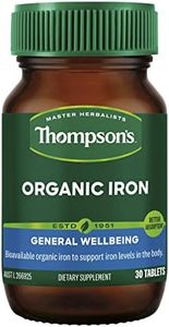 Thompson's Organic Iron 24mg 30 Tablets