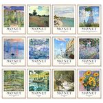 97 DECOR Monet Poster - Monet Prints for Wall Decor, Monet Wall Art, Monet Water Lilies Artwork, Claude Famous Art Prints, Claude Classic Impressionist Pictures Monet Paintings Posters (8x10 UNFRAMED)