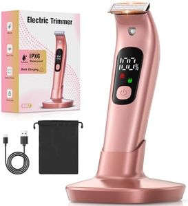 Bcway Electric Razors for Women, IPX6 Waterproof & Skin-Friendly Electric Shaver for Women, Rechargeable Women's Electric Razor with USB Charge Dock, Trimmer for Women for Legs, Body, Arm, Face