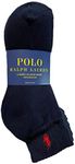 Ralph Lauren Polo Classic Sport 6 Pack half Cushioned sole Men's Socks (Navy with Red Horse), Navy Blue, 9-13 UK