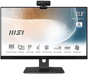MSI Modern AM241P 11M All-in-One Desktop PC - 23.8" FHD IPS Panel, 11th gen Intel Core i5-1135G7 CPU, 8GB DDR4 RAM, 256GB M.2 SSD, Wi-Fi 6, Wireless Tastiera & Mouse, Windows 10 Pro - Nero
