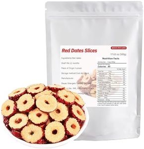 dried red dates 17.63 oz Sweet Crispy Dates red Jujube slices Seedless Jujube Slicesred jujube dry tea eat directly leisure hong zao snacks