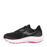 Saucony Womens Cohesion 16 Running Shoe, Black/Fuchsia, 6.5