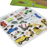 Melissa & Doug Vehicles Puffy Sticker Play Set Travel Toy with Double-Sided Background, 32 Reusable Puffy Stickers