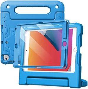 JETech Kids Case for iPad Mini 5/4/3/2/1 (7.9-Inch, 2019/2015/2014/2013/2012 Model) with Built-in Screen Protector, Shockproof Full-Body Handle Stand Tablet Protective Cover (Blue)