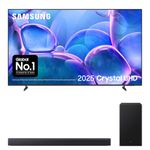 Bundle of Samsung Crystal UHD 85" U7000F 4K Smart TV + Samsung B46CF 2.1ch B-series Soundbar with Subwoofer (2025)