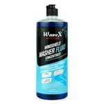 Wavex Windshield Washer Fluid for Car 1000ml | Concentrated Car Wiper Fluid for Windshield Tank | Streak-Free Crystal Clear Visibility | Removes Dirt, Oil & Hard Water Marks