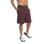 Champion Men's Jersey Short with Pockets Shorts, Maroon, XL