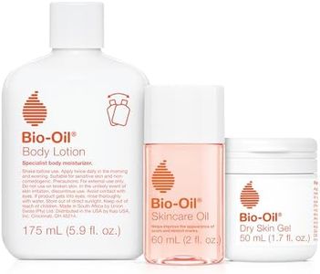 Bio-Oil Skincare Set, Trial Kit for Scars, Stretchmarks, and Dry Skin, 3 Pc Travel Size Kit Includes Skin Care Oil, Dry Skin Gel, and Body Lotion, use for Scars, Pregnancy Stretch Marks, and Dry Skin