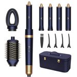 Airstyler, Air Wrap Hair Styler,1300W Hot Air Brush Hair Dryer Kit 6-in-1, with 110000 U/Min Hair Dryer Brush, Air Hair Dryer,Hot Air Styler,Hair Dryer