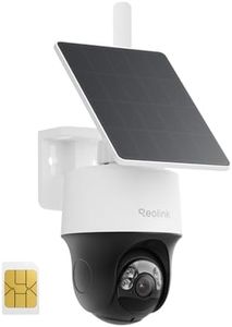 REOLINK Go PT S Lite, 4G LTE Solar Security Camera Outdoor Wireless, 4MP 360° PT Auto Tracking, Cellular No WiFi Camera Built-in SIM Card, Supports 512GB SD Card, AI Detection & Color Night Vision