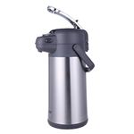 Gint 3L / 101 Oz Airpot Coffee Thermal Carafe Dispenser with Pump, Stainless Steel Vacuum Insulated Lever-Action Airpots for Coffee to Keep Hot/Cold Retention, Silver