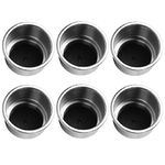 NovelBee 6 Pack of Stainless Steel Cup Drink Holder with Drain,Mounting Gasket and Internal pad for Marine Boat Rv Camper