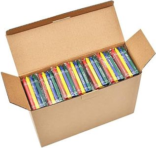 Madisi Crayons Bulk Pack, Regular Size, 4 Colors, 150 Packs, 600 Count