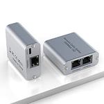 Ethernet Splitter 1 to 2 High Speed 1000Mbps, Gigabit Ethernet Switch 2 Port[2 Devices Simultaneously Networking], Ethernet Hub Internet Splitter RJ45 Splitter LAN Splitter for Cat5/5e/6/7/8 Cable