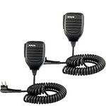 Retevis R321 Walkie Talkie Speaker Mic 2 Pin Shoulder Microphone Compatible with Motorola DP1400 CP040 GP68 GP88 GP300 CT150 MidlandG15/G18 HYT TC-500 Two Way Radio (2 pcs)