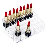 Lipstick Organizer, HBlife 40 Spaces Clear Acrylic Lipstick Holder Lip Gloss Organizer Display Stand Cosmetic Makeup Organizer