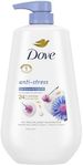 Dove Anti-Stress Body Wash for renewed, healthy-looking skin Blue Chamomile & Oat Milk body cleanser that moisturizes to calm skin 905 ml