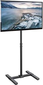 VIVO Tv Floor Stand for 13 to 50 Inch Flat Panel Led LCD Plasma Screens, Portable Display Height Adjustable Mount (Stand-Tv07)