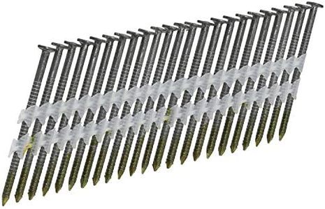 Freeman FR.113-238BRS 21 Degree .113" x 2-3/8" Plastic Collated Brite Finish Ring Shank Full Round Head Framing Nails (2000 count)