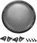 uxcell 6.5" Speaker Waffle Grill Metal Mesh Audio Subwoofer Guard Protector Cover with Clips,Screws