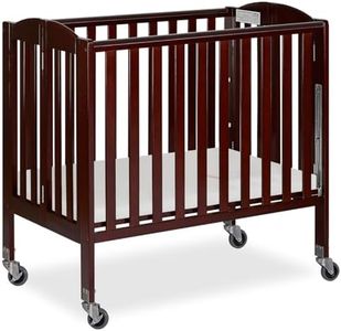 Dream On Me 3-in-1 Folding Portable Crib, Espresso, Large