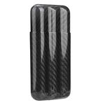 Cigar Holders, 6.5 * 3.0 * 1.2inch Carbon Fiber Cigar Case Humidors 3 Tubes Cigar Holder Storage Box Travel Case