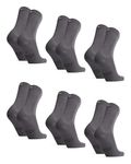 DANISH ENDURANCE Bamboo Socks, Anti Sweat, Mens Black Socks, Multipack, Bamboo Socks Women, Unisex, 6 Pack, Grey 9-12