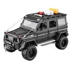 COCOBLINC 1 24 Mercedes-Benz G550 4 * 4 Model Car Sports Car Exclusive Alloy Metal Pull Back Die-Cast Car Diecast Metal Pullback Toy Car with Openable Doors & Light Music Toys for Kids - Black