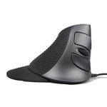 J-Tech Digital ® Scroll Endurance Wired Mouse Ergonomic Vertical USB Mouse with Adjustable Sensitivity (600/1000/1600 DPI), Removable Palm Rest & Thumb Buttons - Reduces Hand/Wrist Pain (Wired)