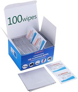 Pre-Moistened Lens Wipes ALIBEISS Screen Wipes for Glasses, Camera, iPad, Tablets, Smartphone, Screens and Other Delicate Surfaces,Pack of 100