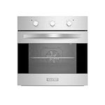 Empava 24 in. Electric Single Wall Oven Convection with 6 Cooking Functions Mechanical Knobs Control in Stainless Steel Model 2020