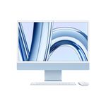 Apple 2023 iMac All-in-One Desktop Computer with M3 chip: 8-core CPU, 10-core GPU, 24-inch 4.5K Retina Display, 8GB Unified Memory, 256GB SSD Storage. Works with iPhone/iPad; Blue; English